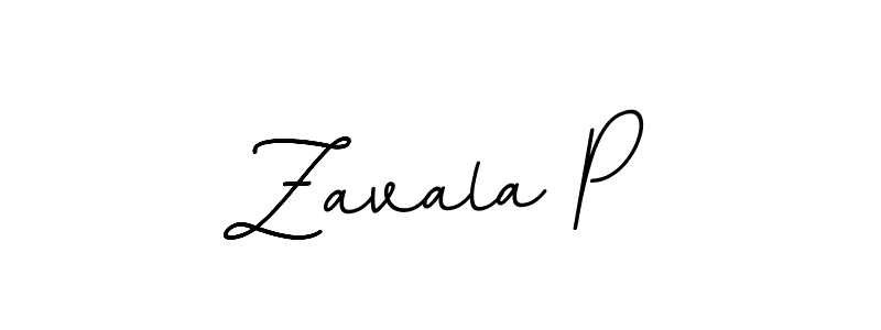 How to make Zavala P name signature. Use BallpointsItalic-DORy9 style for creating short signs online. This is the latest handwritten sign. Zavala P signature style 11 images and pictures png