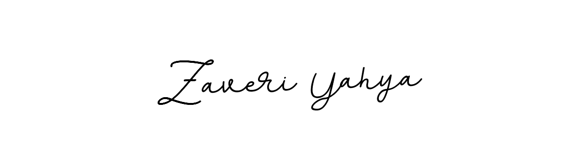 Make a beautiful signature design for name Zaveri Yahya. With this signature (BallpointsItalic-DORy9) style, you can create a handwritten signature for free. Zaveri Yahya signature style 11 images and pictures png
