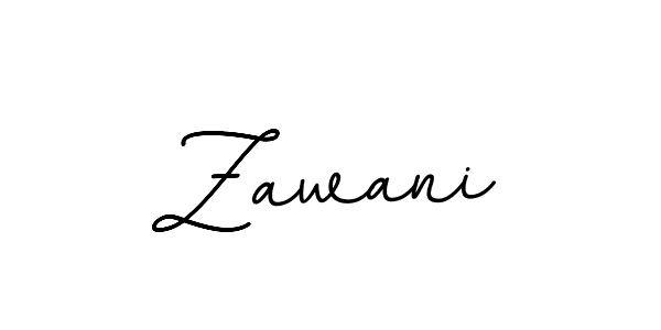Zawani stylish signature style. Best Handwritten Sign (BallpointsItalic-DORy9) for my name. Handwritten Signature Collection Ideas for my name Zawani. Zawani signature style 11 images and pictures png