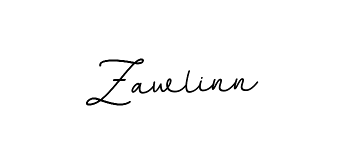 Zawlinn stylish signature style. Best Handwritten Sign (BallpointsItalic-DORy9) for my name. Handwritten Signature Collection Ideas for my name Zawlinn. Zawlinn signature style 11 images and pictures png