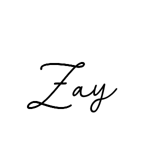 Design your own signature with our free online signature maker. With this signature software, you can create a handwritten (BallpointsItalic-DORy9) signature for name Zay. Zay signature style 11 images and pictures png