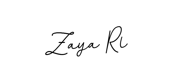 Zaya Rl stylish signature style. Best Handwritten Sign (BallpointsItalic-DORy9) for my name. Handwritten Signature Collection Ideas for my name Zaya Rl. Zaya Rl signature style 11 images and pictures png