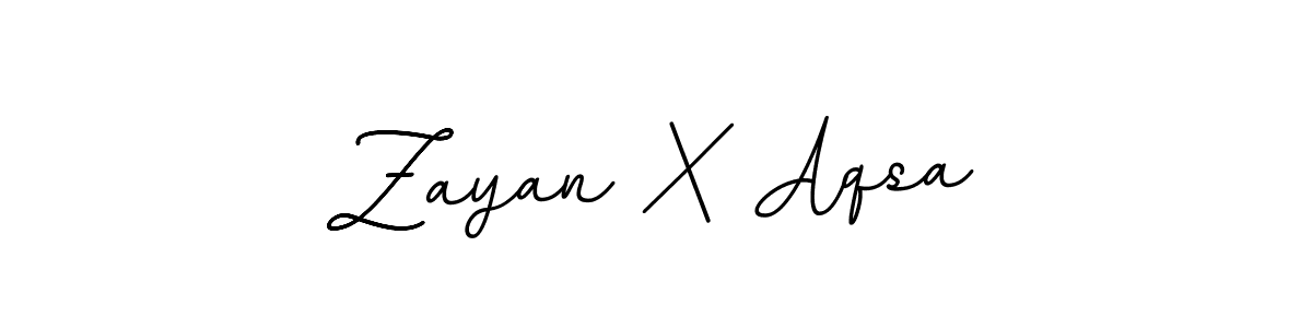 Use a signature maker to create a handwritten signature online. With this signature software, you can design (BallpointsItalic-DORy9) your own signature for name Zayan X Aqsa. Zayan X Aqsa signature style 11 images and pictures png