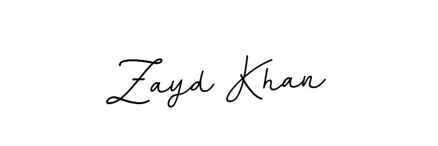 How to make Zayd Khan name signature. Use BallpointsItalic-DORy9 style for creating short signs online. This is the latest handwritten sign. Zayd Khan signature style 11 images and pictures png