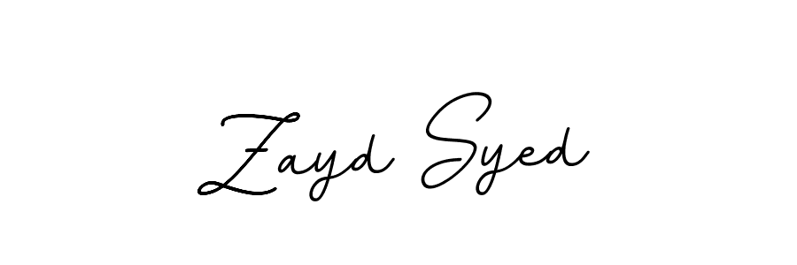 Zayd Syed stylish signature style. Best Handwritten Sign (BallpointsItalic-DORy9) for my name. Handwritten Signature Collection Ideas for my name Zayd Syed. Zayd Syed signature style 11 images and pictures png