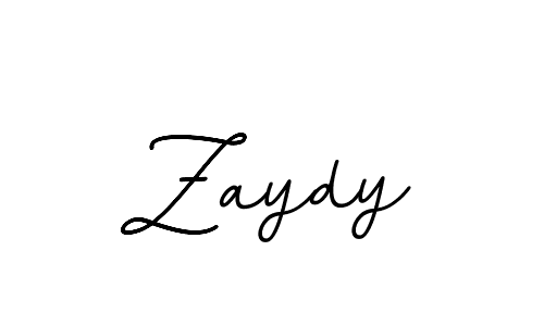 How to make Zaydy name signature. Use BallpointsItalic-DORy9 style for creating short signs online. This is the latest handwritten sign. Zaydy signature style 11 images and pictures png