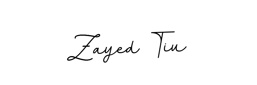 Make a beautiful signature design for name Zayed Tiu. With this signature (BallpointsItalic-DORy9) style, you can create a handwritten signature for free. Zayed Tiu signature style 11 images and pictures png