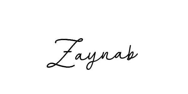 Zaynab stylish signature style. Best Handwritten Sign (BallpointsItalic-DORy9) for my name. Handwritten Signature Collection Ideas for my name Zaynab. Zaynab signature style 11 images and pictures png