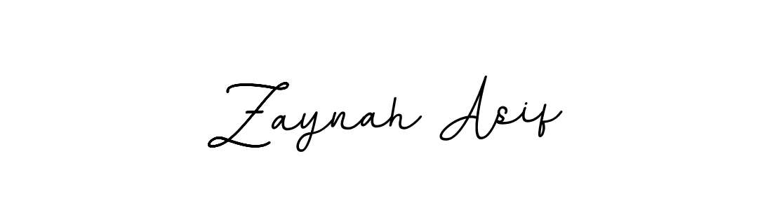 Create a beautiful signature design for name Zaynah Asif. With this signature (BallpointsItalic-DORy9) fonts, you can make a handwritten signature for free. Zaynah Asif signature style 11 images and pictures png