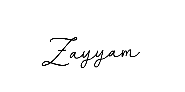 Make a beautiful signature design for name Zayyam. With this signature (BallpointsItalic-DORy9) style, you can create a handwritten signature for free. Zayyam signature style 11 images and pictures png