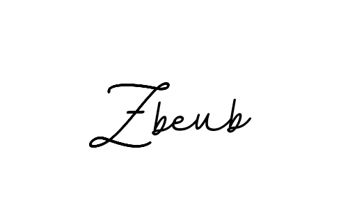 You should practise on your own different ways (BallpointsItalic-DORy9) to write your name (Zbeub) in signature. don't let someone else do it for you. Zbeub signature style 11 images and pictures png