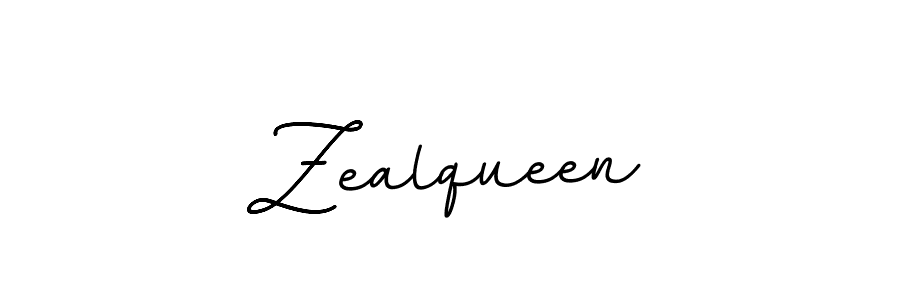 Zealqueen stylish signature style. Best Handwritten Sign (BallpointsItalic-DORy9) for my name. Handwritten Signature Collection Ideas for my name Zealqueen. Zealqueen signature style 11 images and pictures png