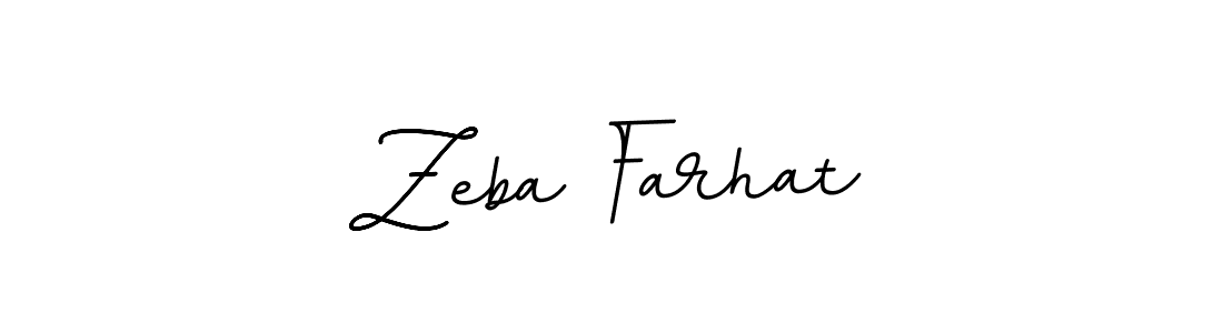 You should practise on your own different ways (BallpointsItalic-DORy9) to write your name (Zeba Farhat) in signature. don't let someone else do it for you. Zeba Farhat signature style 11 images and pictures png