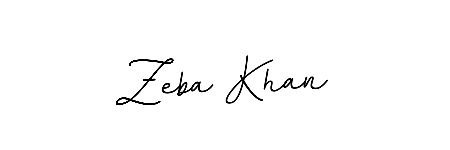 How to make Zeba Khan name signature. Use BallpointsItalic-DORy9 style for creating short signs online. This is the latest handwritten sign. Zeba Khan signature style 11 images and pictures png