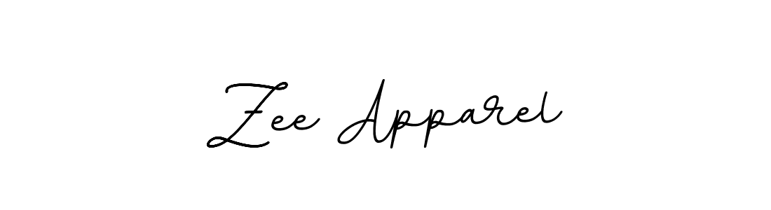 Create a beautiful signature design for name Zee Apparel. With this signature (BallpointsItalic-DORy9) fonts, you can make a handwritten signature for free. Zee Apparel signature style 11 images and pictures png