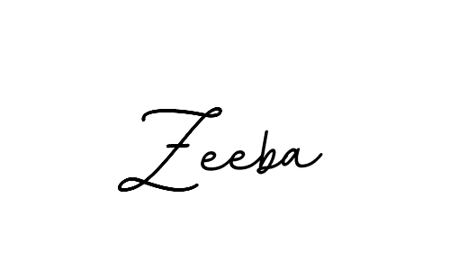 Use a signature maker to create a handwritten signature online. With this signature software, you can design (BallpointsItalic-DORy9) your own signature for name Zeeba. Zeeba signature style 11 images and pictures png