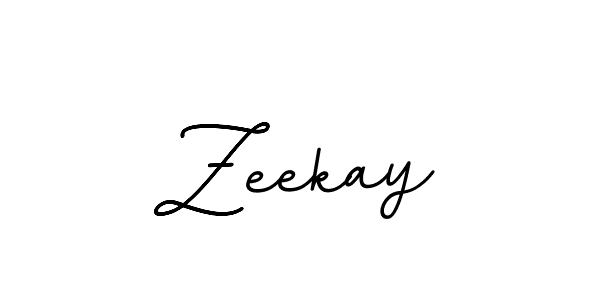 How to make Zeekay name signature. Use BallpointsItalic-DORy9 style for creating short signs online. This is the latest handwritten sign. Zeekay signature style 11 images and pictures png