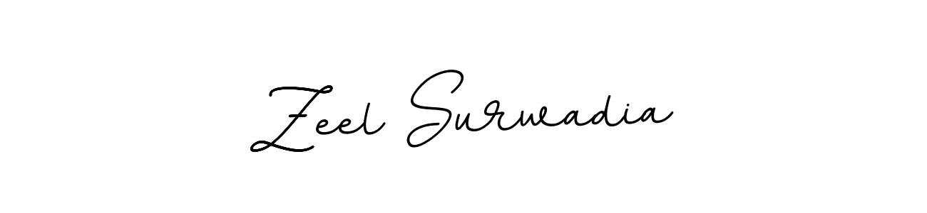 Design your own signature with our free online signature maker. With this signature software, you can create a handwritten (BallpointsItalic-DORy9) signature for name Zeel Surwadia. Zeel Surwadia signature style 11 images and pictures png