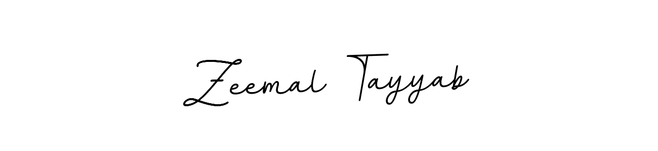 The best way (BallpointsItalic-DORy9) to make a short signature is to pick only two or three words in your name. The name Zeemal Tayyab include a total of six letters. For converting this name. Zeemal Tayyab signature style 11 images and pictures png