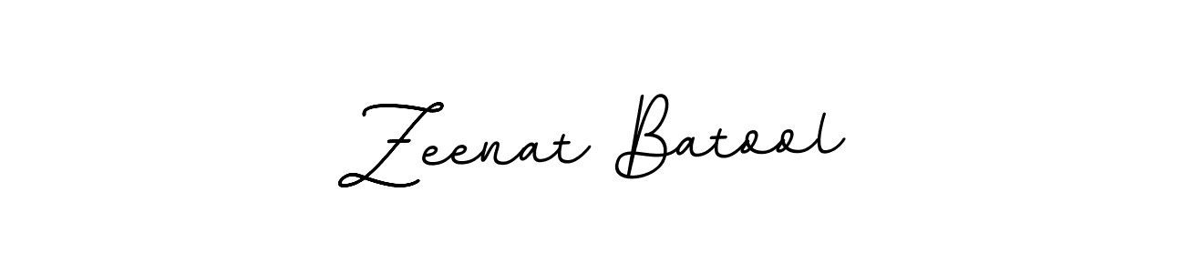 How to make Zeenat Batool name signature. Use BallpointsItalic-DORy9 style for creating short signs online. This is the latest handwritten sign. Zeenat Batool signature style 11 images and pictures png