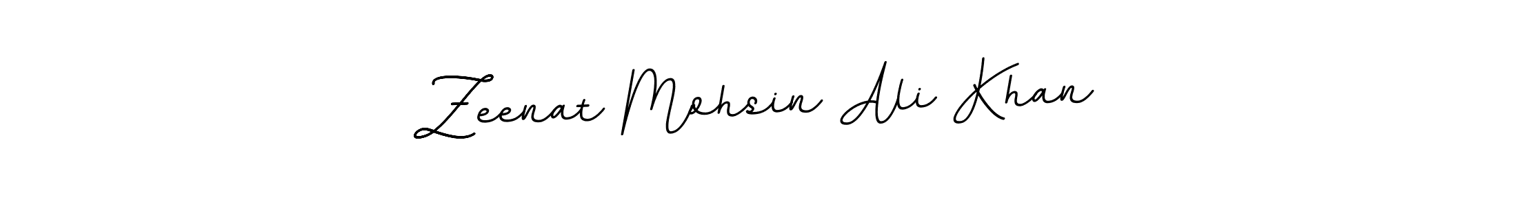 Design your own signature with our free online signature maker. With this signature software, you can create a handwritten (BallpointsItalic-DORy9) signature for name Zeenat Mohsin Ali Khan. Zeenat Mohsin Ali Khan signature style 11 images and pictures png