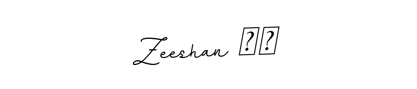 Zeeshan ♟️ stylish signature style. Best Handwritten Sign (BallpointsItalic-DORy9) for my name. Handwritten Signature Collection Ideas for my name Zeeshan ♟️. Zeeshan ♟️ signature style 11 images and pictures png