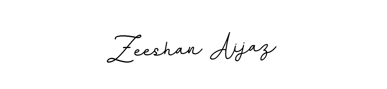 Make a beautiful signature design for name Zeeshan Aijaz. With this signature (BallpointsItalic-DORy9) style, you can create a handwritten signature for free. Zeeshan Aijaz signature style 11 images and pictures png