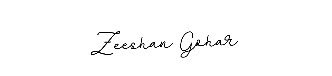 Design your own signature with our free online signature maker. With this signature software, you can create a handwritten (BallpointsItalic-DORy9) signature for name Zeeshan Gohar. Zeeshan Gohar signature style 11 images and pictures png