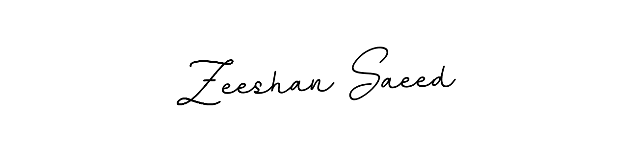 Zeeshan Saeed stylish signature style. Best Handwritten Sign (BallpointsItalic-DORy9) for my name. Handwritten Signature Collection Ideas for my name Zeeshan Saeed. Zeeshan Saeed signature style 11 images and pictures png
