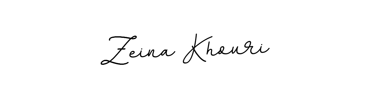 Design your own signature with our free online signature maker. With this signature software, you can create a handwritten (BallpointsItalic-DORy9) signature for name Zeina Khouri. Zeina Khouri signature style 11 images and pictures png