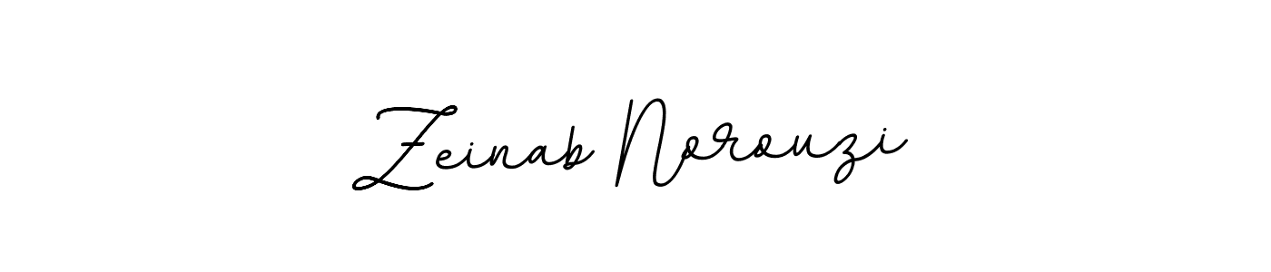 How to make Zeinab Norouzi name signature. Use BallpointsItalic-DORy9 style for creating short signs online. This is the latest handwritten sign. Zeinab Norouzi signature style 11 images and pictures png