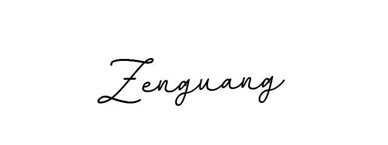 Create a beautiful signature design for name Zenguang. With this signature (BallpointsItalic-DORy9) fonts, you can make a handwritten signature for free. Zenguang signature style 11 images and pictures png