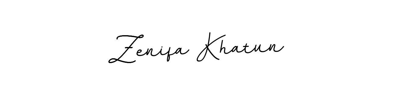 Design your own signature with our free online signature maker. With this signature software, you can create a handwritten (BallpointsItalic-DORy9) signature for name Zenifa Khatun. Zenifa Khatun signature style 11 images and pictures png