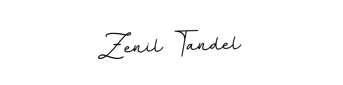 Create a beautiful signature design for name Zenil Tandel. With this signature (BallpointsItalic-DORy9) fonts, you can make a handwritten signature for free. Zenil Tandel signature style 11 images and pictures png