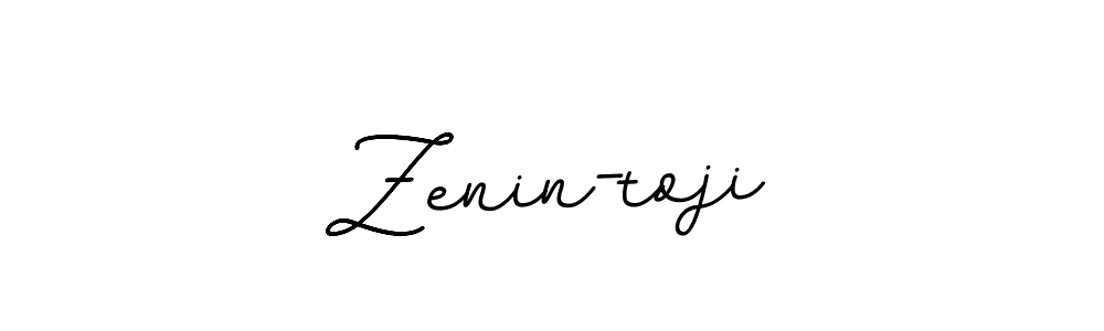 How to make Zenin-toji name signature. Use BallpointsItalic-DORy9 style for creating short signs online. This is the latest handwritten sign. Zenin-toji signature style 11 images and pictures png