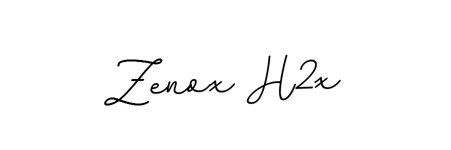 Make a beautiful signature design for name Zenox H2x. With this signature (BallpointsItalic-DORy9) style, you can create a handwritten signature for free. Zenox H2x signature style 11 images and pictures png