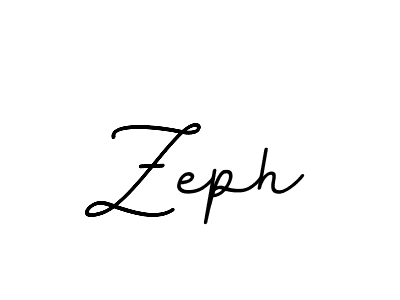 Make a beautiful signature design for name Zeph. With this signature (BallpointsItalic-DORy9) style, you can create a handwritten signature for free. Zeph signature style 11 images and pictures png