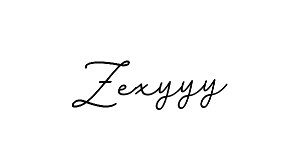 The best way (BallpointsItalic-DORy9) to make a short signature is to pick only two or three words in your name. The name Zexyyy include a total of six letters. For converting this name. Zexyyy signature style 11 images and pictures png
