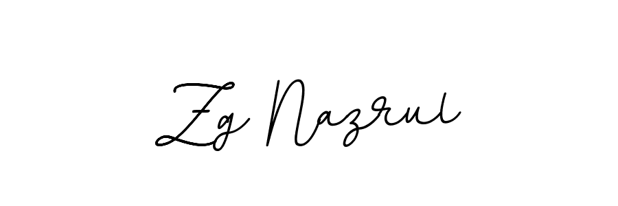 Design your own signature with our free online signature maker. With this signature software, you can create a handwritten (BallpointsItalic-DORy9) signature for name Zg Nazrul. Zg Nazrul signature style 11 images and pictures png
