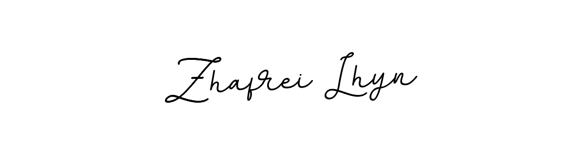 It looks lik you need a new signature style for name Zhafrei Lhyn. Design unique handwritten (BallpointsItalic-DORy9) signature with our free signature maker in just a few clicks. Zhafrei Lhyn signature style 11 images and pictures png