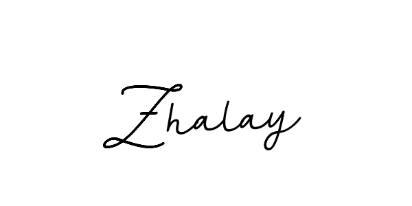 How to make Zhalay name signature. Use BallpointsItalic-DORy9 style for creating short signs online. This is the latest handwritten sign. Zhalay signature style 11 images and pictures png