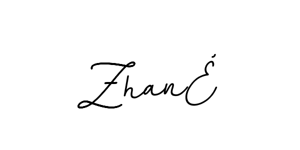 Create a beautiful signature design for name ZhanÉ. With this signature (BallpointsItalic-DORy9) fonts, you can make a handwritten signature for free. ZhanÉ signature style 11 images and pictures png