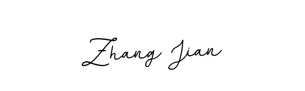 Make a beautiful signature design for name Zhang Jian. With this signature (BallpointsItalic-DORy9) style, you can create a handwritten signature for free. Zhang Jian signature style 11 images and pictures png