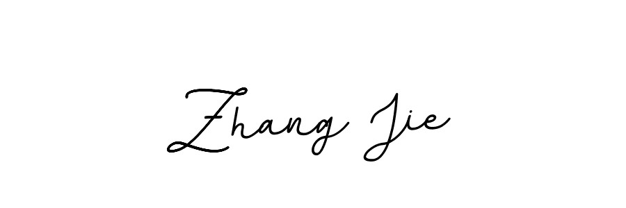 How to make Zhang Jie name signature. Use BallpointsItalic-DORy9 style for creating short signs online. This is the latest handwritten sign. Zhang Jie signature style 11 images and pictures png