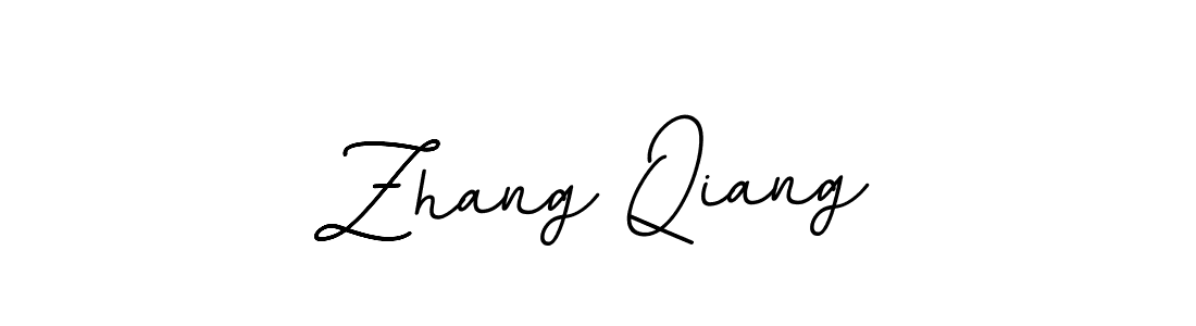 How to make Zhang Qiang name signature. Use BallpointsItalic-DORy9 style for creating short signs online. This is the latest handwritten sign. Zhang Qiang signature style 11 images and pictures png