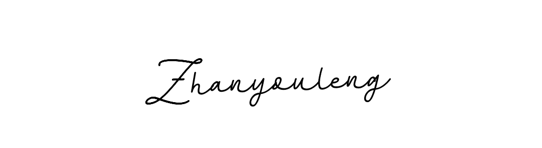 Make a beautiful signature design for name Zhanyouleng. With this signature (BallpointsItalic-DORy9) style, you can create a handwritten signature for free. Zhanyouleng signature style 11 images and pictures png