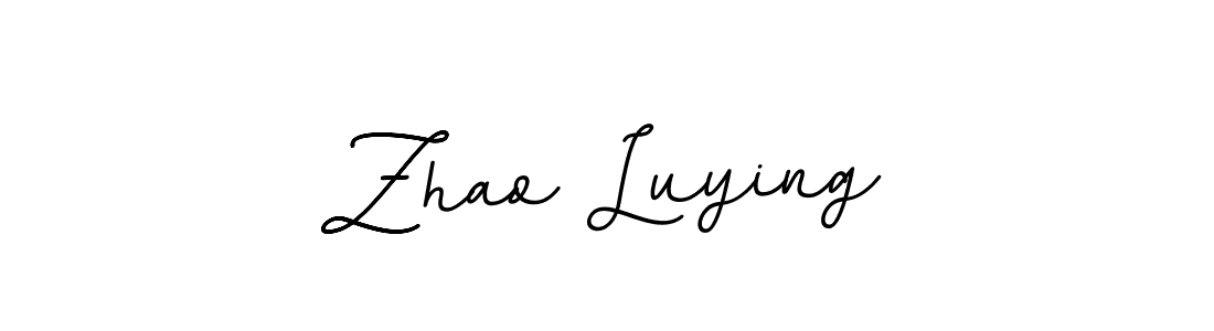 This is the best signature style for the Zhao Luying name. Also you like these signature font (BallpointsItalic-DORy9). Mix name signature. Zhao Luying signature style 11 images and pictures png