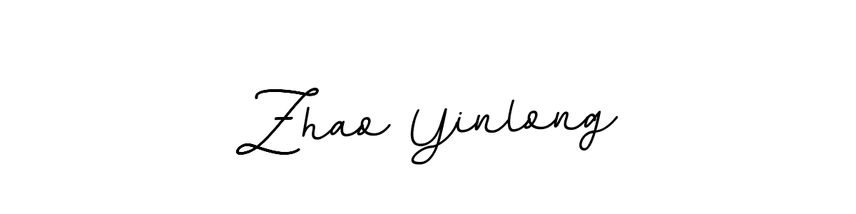 This is the best signature style for the Zhao Yinlong name. Also you like these signature font (BallpointsItalic-DORy9). Mix name signature. Zhao Yinlong signature style 11 images and pictures png
