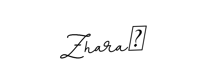 BallpointsItalic-DORy9 is a professional signature style that is perfect for those who want to add a touch of class to their signature. It is also a great choice for those who want to make their signature more unique. Get Zhara♡ name to fancy signature for free. Zhara♡ signature style 11 images and pictures png