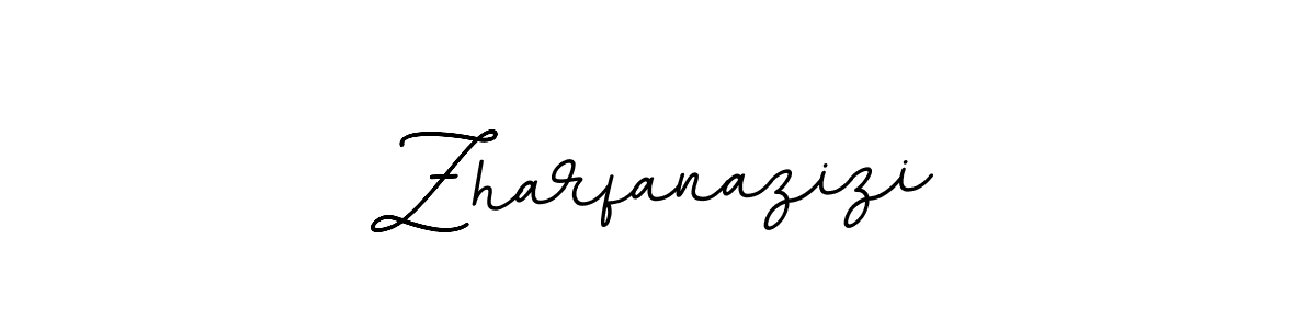 Make a beautiful signature design for name Zharfanazizi. With this signature (BallpointsItalic-DORy9) style, you can create a handwritten signature for free. Zharfanazizi signature style 11 images and pictures png